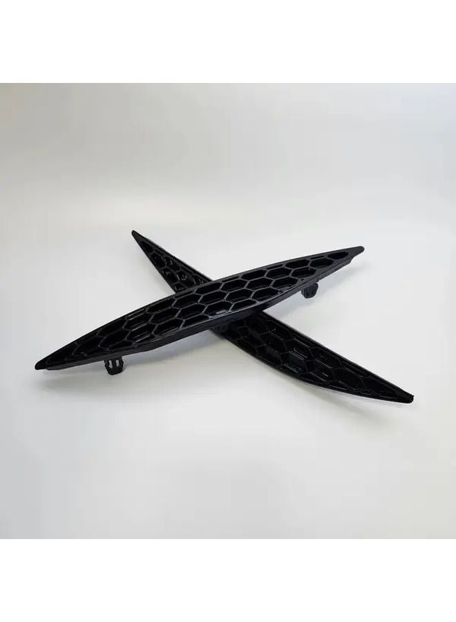 Gloss Black Rear Bumper Reflector Insert Set For Volkswagen Golf 7 GTI R 2013 2016 - Image 5